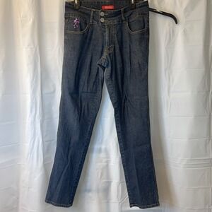 Zoey Beth Stretch Straight‎ Leg Vintage Y2K Girls 11/12 Jeans Embellished Bling